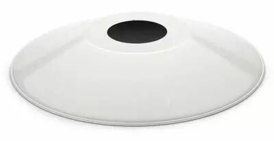 Abat-jour MEDIUM en t�le d'acier blanc plat (101257)