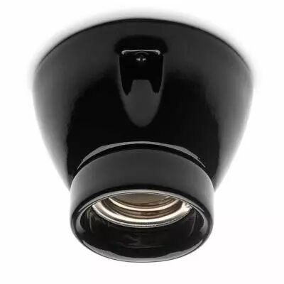 Support de lampe de plafond MINIMAL porcelaine noire (152649)