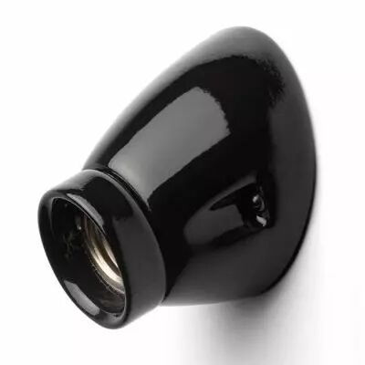 Applique simple en porcelaine noire E27 MINIMAL  (152651)