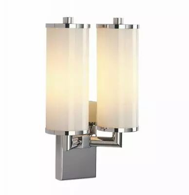 Applique double lumi�re triplex verre opale (171640)