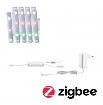 Kit de base MaxLED 250 1,5m Zigbee RGBW Protect Cover IP44 9W 230/24V Argent (78865)