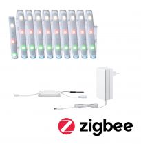Kit de base MaxLED 250 3m Zigbee RGBW Protect Cover IP44 15W 230/24V Argent (78866)