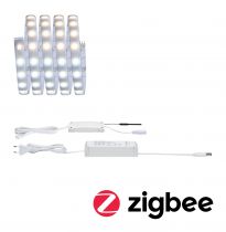 Kit de base MaxLED 500 1,5m Zigbee TunW Protect Cover IP44 9W 230/24V Argent (78871)
