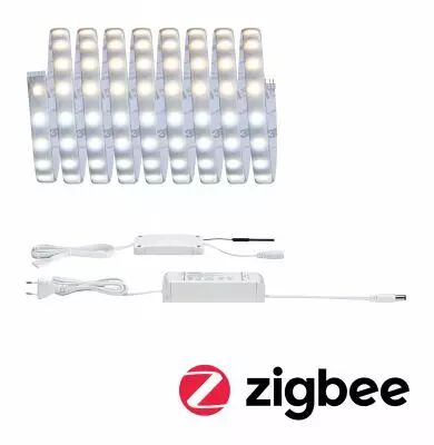 MaxLED 500 Basisset 3m Zigbee TunW Protect Cover IP44 17W 230/24V argent (78872)