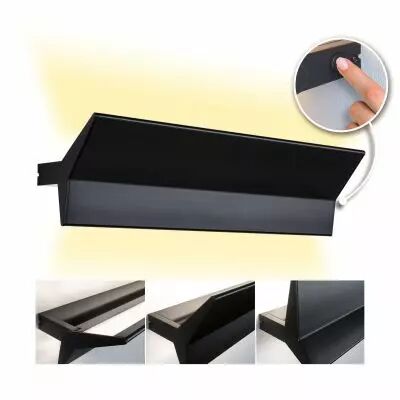 LM Stine App grd 3 niveaux LED 17 W Noir mat 230 V Alu (79509)