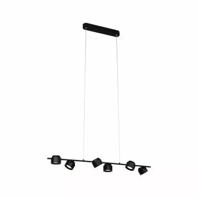 Suspension LED Puric Pane I 6x4,5W 3Stepdim Noir/Gris 230V M�t/Synth�tique (79773)