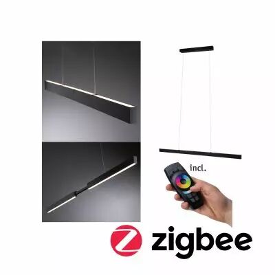 Suspension Puric Aptare ZB grd LED 1x18W Noir bross� 230V m�tal (79888)