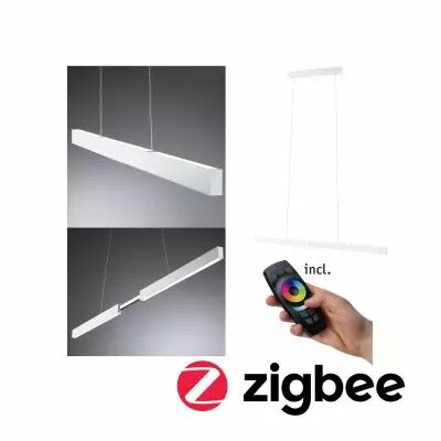 Suspension Puric Aptare ZB grd LED 1x18W Blanc d�poli 230V M�tal (79889)