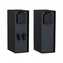 Colonne de prises Plug & Shine Rio IP44 anthracite Ext. 2*230 V 2*24 V (94700)