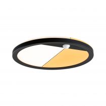 Ext. 230 V Lamina rond PIR noir IP44 14 W 2200 K-3000 K (94708)