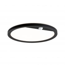 Ext. 230 V Lamina rond PIR noir IP44 14 W 2200 K-3000 K (94708)