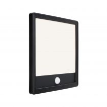 Ext. 230 V Lamina carré PIR noir IP44 14 W 2200 K-3000 K (94709)