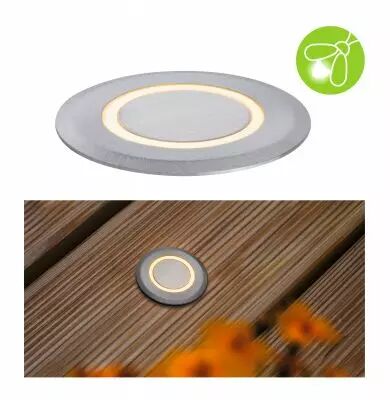 Encastr� de sol ext�rieur 230 V d�co IP67, 2,2 W, d�co rond resp. insectes (94727)