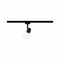 URail Spot Caps max. 1x20W E14 Noir mat/Opal 230V Metal/Verre (96987)