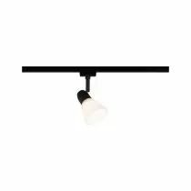 URail Spot Caps max. 1x20W E14 Noir mat/Opal 230V Metal/Verre (96987)