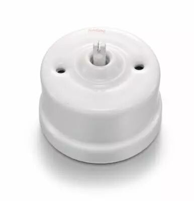 Va-et-vient en porcelaine blanche sans passe-c�ble de la collection Garby de Fontini (30308176)