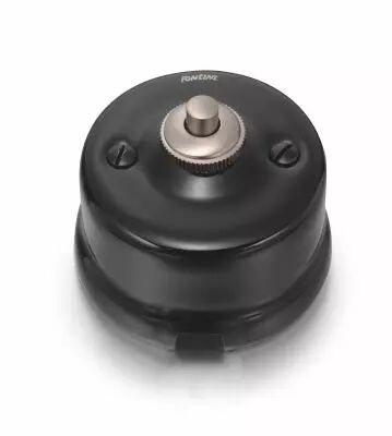 Bouton poussoir en porcelaine noire de la collection Garby de Fontini (30312272)