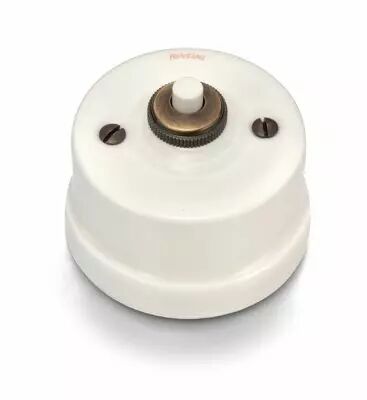 Bouton poussoir en porcelaine Cru de la collection Garby de Fontini (30312882)