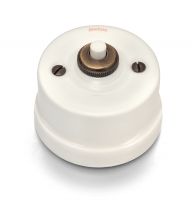 Bouton poussoir en porcelaine Cru de la collection Garby de Fontini (30312882)