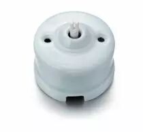 Bouton poussoir rotatif en porcelaine Coton de la collection Garby de Fontini (30328851)