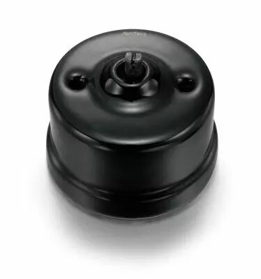 Interrupteur volets roulants en porcelaine noire sans passe-c�ble de la collection Garby de Fontini (30342276)