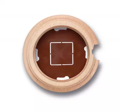 Socle 1 element avec 1 trou en h�tre naturel de la collection Garby de Fontini (30821812)