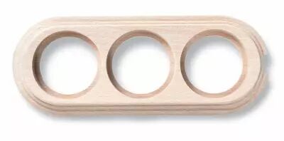 Socle 3 elements verticale avec 1 trou en h�tre sans vernis de la collection Garby de Fontini (30823002)