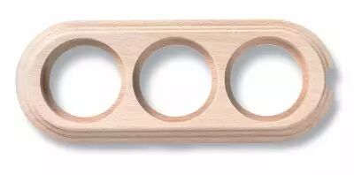 Socle 3 elements verticale avec 1 trou en h�tre naturel de la collection Garby de Fontini (30823812)