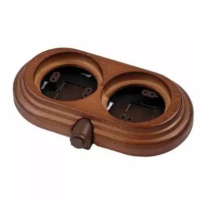Socle 2 elements horizontale avec 1 trou en h�tre couleur miel de la collection Garby de Fontini (30832192)