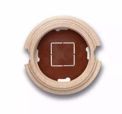 Socle 1 element avec 2 trous en h�tre sans vernis de la collection Garby de Fontini (30841002)