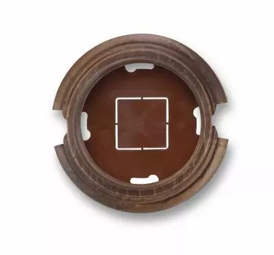 Socle 1 element avec 2 trous en h�tre vielli de la collection Garby de Fontini (30841212)