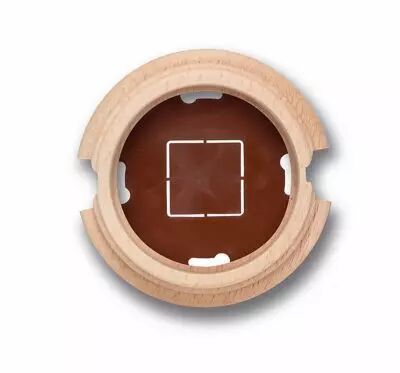 Socle 1 element avec 2 trous en h�tre naturel de la collection Garby de Fontini (30841812)