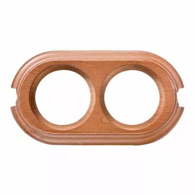 Socle 2 elements verticale avec 2 trous en h�tre couleur miel de la collection Garby de Fontini (30842192)