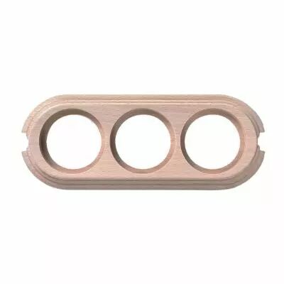 Socle 2 elements verticale avec 2 trous en h�tre naturel de la collection Garby de Fontini (30843812)