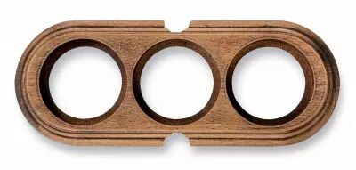 Socle 2 elements horizontale avec 2 trous en h�tre vielli de la collection Garby de Fontini (30853212)