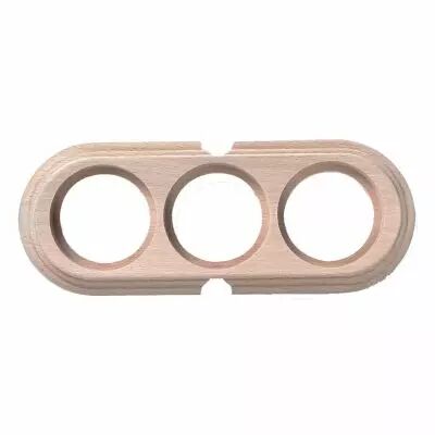 Socle 2 elements horizontale avec 2 trous en h�tre naturel de la collection Garby de Fontini (30853812)