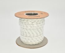 Rouleau 50 mts câble tressé en coton blanc 2x1,5mm2 de la collection Garby de Fontini (30976052)