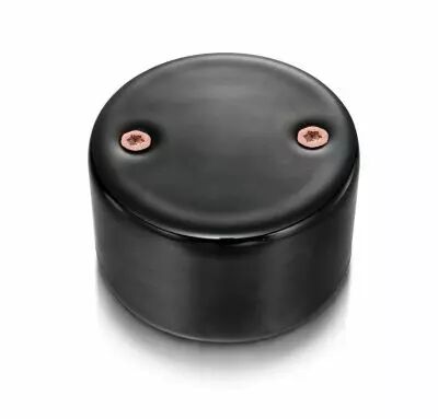 Couvercle aveugle m�tal cuivre brillant porcelaine noire de la collection Do de Fontini (33656032)