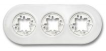 Plaque 3 postes porcelaine blanche de la collection Do de Fontini (33803172)