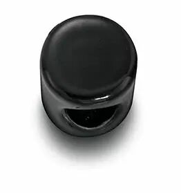 Isolateur (25 un) porcelaine noire �10 mm de la collection Do de Fontini (33913270)