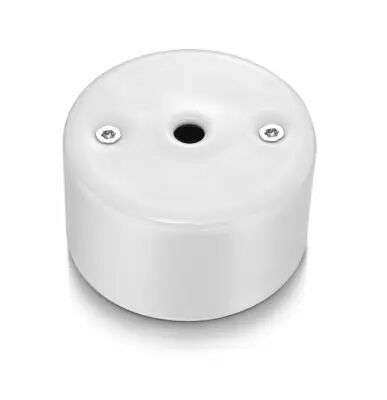 Sortie de c�bles m�tal chrome porcelaine blanche de la collection Do de Fontini (33927112)