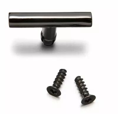 Pack (5 un) manette rotative m�tal nickel noire + vis nickel noire de la collection Do de Fontini (33967307)