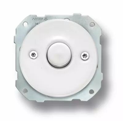 Variateur rotatif 60-400W (va-et-vient) m�tal chrome porcelaine blanche de la collection Do low de Fontini (34332112)
