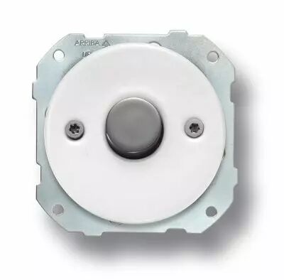 Variateur rotatif 60-400W (va-et-vient) m�tal nickel noire porcelaine blanche de la collection Do low de Fontini (34332122)