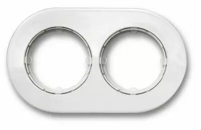 Plaque 2 postes porcelaine blanche de la collection Do low de Fontini (34802172)