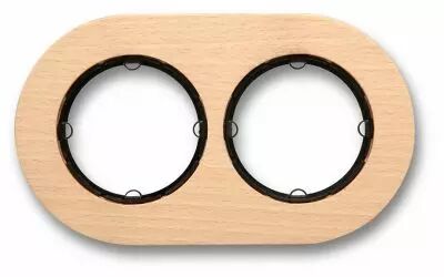 Plaque 2 postes h�tre naturel de la collection Do low de Fontini (34802812)