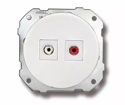 Prise RCA porcelaine blanche de la collection Do low de Fontini (34907172)