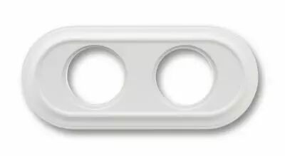 Plaque Oval 2 postes h�tre blanc de la collection Venezia de Fontini (35802052)