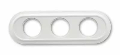 Plaque Oval 3 postes h�tre blanc de la collection Venezia de Fontini (35803052)