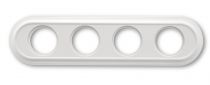 Plaque Oval 4 postes hêtre blanc de la collection Venezia de Fontini (35804052)